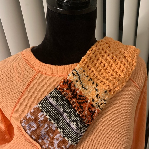 Free People In The Mix Cuff Top desert Orange - Picture 7 of 8